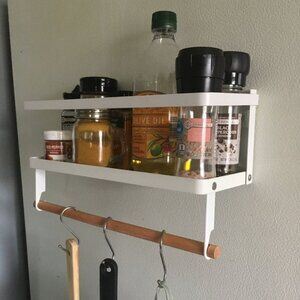 NEW Magnetic Spice Rack Paper Towel Holder